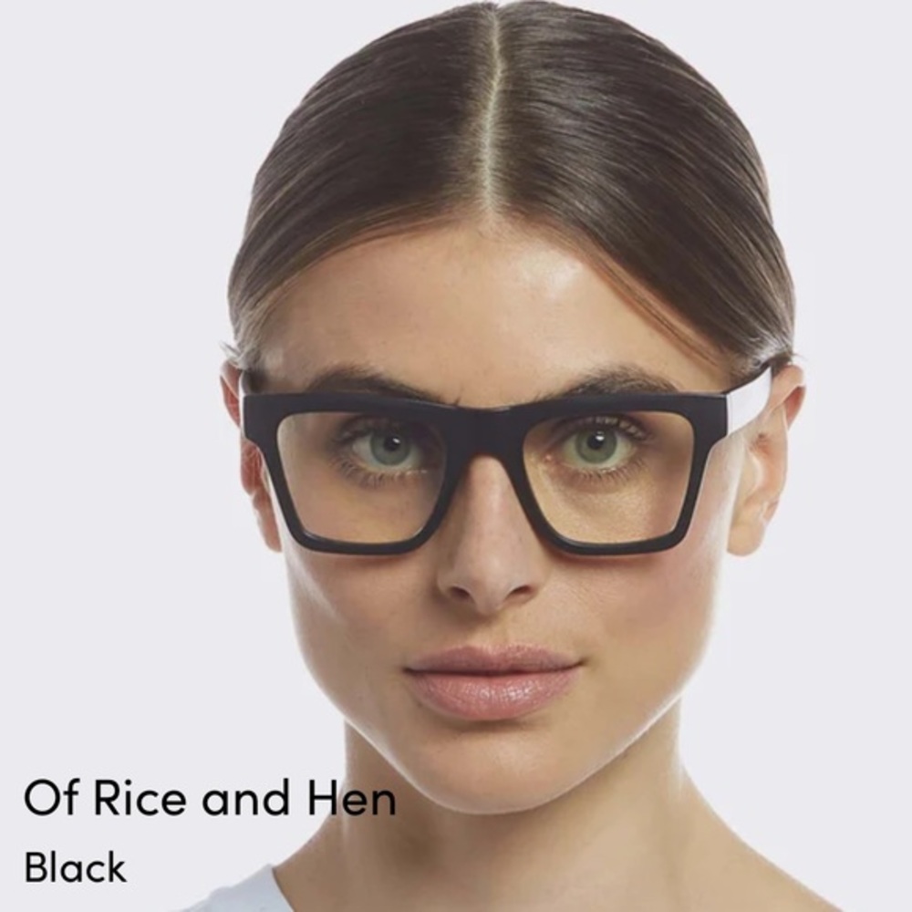 The Book Club Of Rice & Hen Unisex Sunglasses Like New | Black